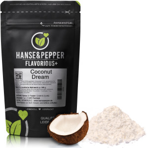 Flavorious+ Coconut Dream 250g Geschmackspulver ohne künstliche Süßungsmittel