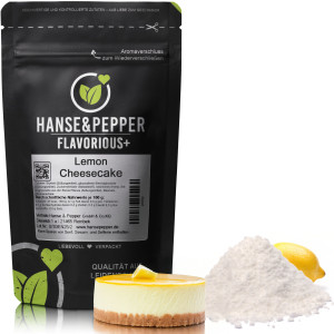 Flavorious+ Lemon Cheesecake 100g Geschmackspulver ohne künstliche Süßungsmittel