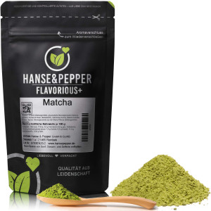 Flavorious+ Matcha Geschmackspulver 100g Geschmackspulver ohne künstliche Süßungsmittel
