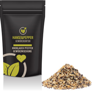 Knoblauch Pfeffer Gewürzmischung Knoblauchpfeffer Gewürz Zubereitung Gewürz Mischung