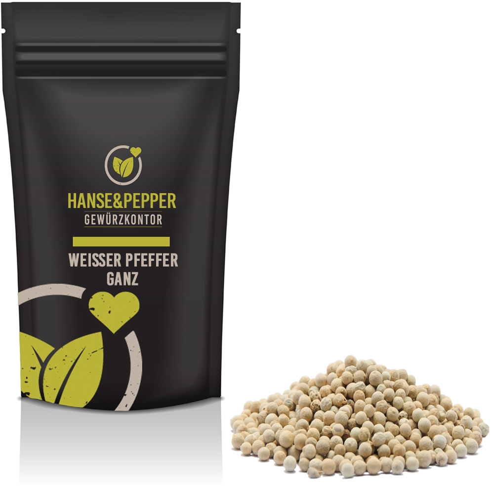 Pfeffer Weiß ganz Pfefferkörner Pfeffermühle Gewürz Pfeffermühle Pfefferkörner weißer Pfeffer Körner