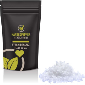 Pyramidensalz Fleur de Sel Pyramiden Salz Pyramidenflocken Fingersalz Pyramiden Flocken Meersalz Salzflocken