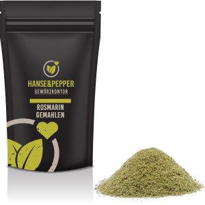 Rosmarin Gewürz gemahlen Rosmarinpulver für Kartoffeln Salat Dip Rosmarin Pulver