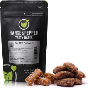 Tasty Dates Salted Caramel - natürlich & ohne Zuckerzusatz - gesalzenes Karamell Geschmack