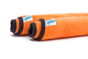 Cleanpaul 2er Set Reinigungstücher, Mikrofasertücher, Mikrofaser Allzwecktücher, Microfaser Putztuch Orange 30 x 30cm