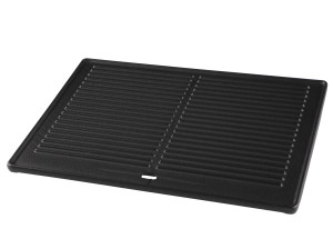 MUSTANG Gusseisen-Grillplatte Nashville 41,5 x 31,5 x 1 cm | Wendeplatte | Pizzaplatte | Grillaufsatz