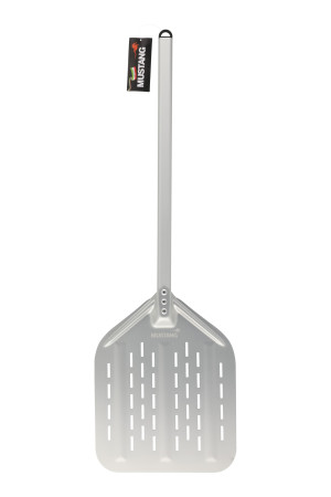 Mustang Pizza-Schaufel aus eloxierten Aluminium 39 x 30cm | Pizzaschieber mit langem Griff 92cm Gesamtlänge | Brotschaufel Pizzaheber extrem leicht 520g