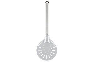 Pizzaschaufel aus Aluminium 56 cm lang | Pizzawender | Pizzaheber | Pizzaspachtel rund