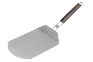 MUSTANG Pizzaheber, Pizzaschaufel mit Holz Klappgriff Stiellänge 32cm Edelstahl