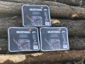 Grillpaul 3er Mustang Set Einweg Räucherbox | 315x253x55mm | 70 g Räucherchips Erle pro Box | Finnland