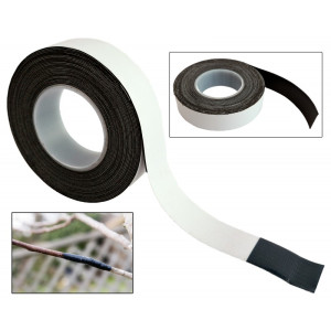 Gartenpaul Profi Universal Veredelungsband, dehnbare dunkle Ausführung, abziehbare Schutzfolie, 19mm breit, 5m Rolle, nicht klebrig und abbaubar, Italien