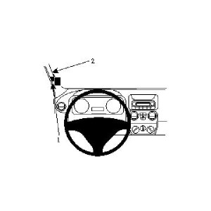 Brodit 804172 ProClip | Mobilhållare för bil | Brodit | Passar Fiat Qubo, Citroen Nemo, Fiat Fiorino, Peugeot Bipper, svart ABS