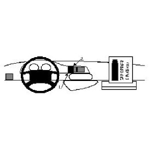 Brodit 852337 Proclip | Mobilhållare för bil | Brodit | Passar Fiat Scudo 1997-2006, svart ABS, enkel montering