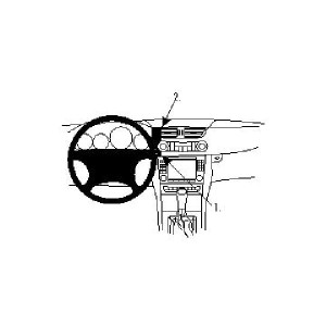 Brodit 853624 ProClip | Mobilhållare för bil | Brodit | Passar Mercedes CLS W219 2005–2010, svart ABS-plast
