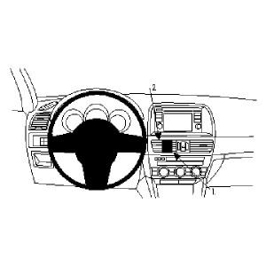 Brodit 854752 ProClip | Mobilhållare för bil | Brodit | Till Mazda CX-5 2012–2017, svart ABS-plast, enkel montering
