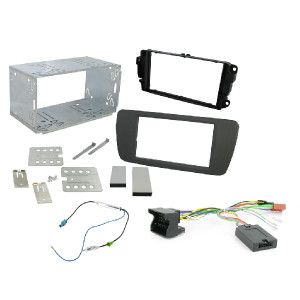 Connects2 CTKST01 Installationskit | Stereo Ram, Rattstyrning, Antennadapter | Seat Ibiza 2008-2014 | Azabache Black