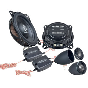 Ground Zero GZRC 100NEO-IV | 2-vägs högtalarkit | Ground Zero | 4", 80W, 4Ω, 31mm inbyggnadsdjup, bil, hög ljudkvalitet