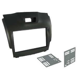 Connects2 CT23IZ01 Stereoram | 2DIN Monteringsram | Isuzu D-Max 2012> | Svart Plast | Perfekt Passform