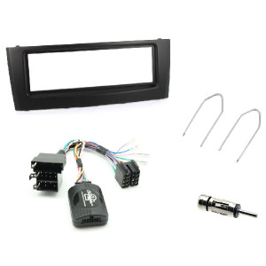 Connects2 CTKFT06 Installationskit | Ram & Rattstyrning | Fiat Grande Punto 2005-2010 | Svart, inkl. antennadapter
