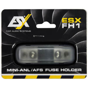ESX FH1 Säkringshållare | Mini-ANL | ESX | För kablar upp till 20 mm², hållbar, 0,1 kg, för bilens ljudsystem