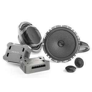 Hertz CK 165F | 2-vägs kitsystem 6,5 tum | Hertz | 90W RMS, 65Hz-22,5kHz, tunn profil 43,5mm, justerbar diskant
