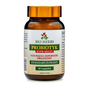 PROBIOTYK SUPER MOCNY STANDARYZOWANY 30 KAPS ODPORNOŚĆ