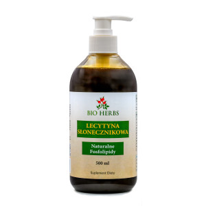 LECYTYNA SŁONECZNIKOWA 500 ml NATURALNE FOSFOLIPIDY