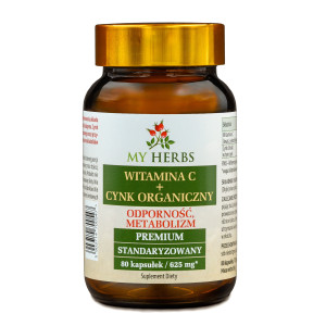 WITAMINA C + CYNK ORGANICZNY 625 MG 80 KAPSUŁEK