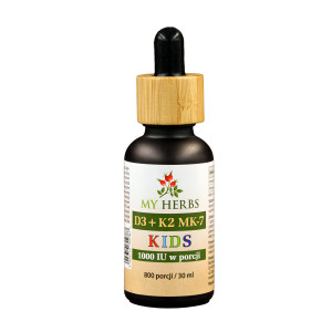 D3+K2 MK-7 KIDS W OLEJU 30ml ODPORNOŚĆ, MOCNE KOŚCI, ZĘBY, SERCE