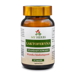 LAKTOFERYNA NATURALNA STANDARYZOWANY 60 KAPS. 200 MG, WYSOKA BIODOSTĘPNOŚĆ