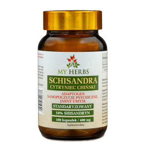 SCHISANDRA CYTRYNIEC CHIŃSKI STANDARYZOWANA NA 10% SCHISANDRYN 100 KAPSUŁEK