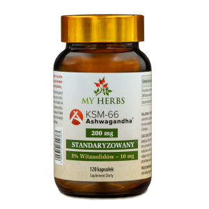 ASHWAGANDHA KSM-66 STANDARYZOWANY EKSTRAKT 120 KAPS.