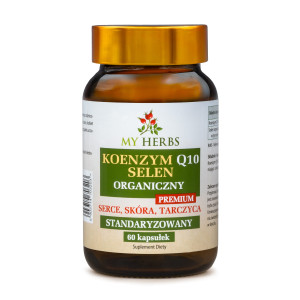 KOENZYM Q10 SELEN ORGANICZNY PREMIUM STANDARYZOWANY 60 KAPS SERCE SKÓRA TARCZYCA
