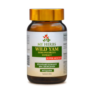 WILD YAM EXTRACT DZIKI POCHRZYN SUPER MOCNY STANDARYZOWANY 60 KAPSUŁEK