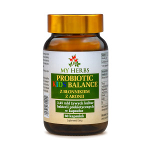 PROBIOTIC KIDS BALANCE Z BŁONNIKIEM Z ARONII 60 kaps.