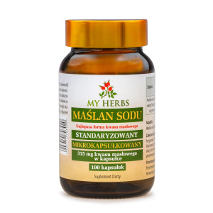 MAŚLAN SODU MIKROKAPSUŁKOWANY 315 MG KWASU MASŁOWEGO W KAPSUŁCE 100 KAPS.
