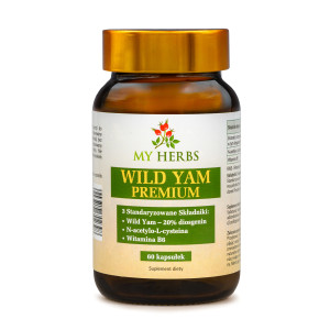 WILD YAM PREMIUM N-ACETLO-L-CYSTEINA, WIT B6, DZIKI POCHRZYN