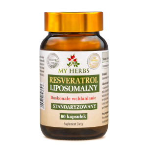 Resveratrol Liposomalny doskonałe wchłanianie Standaryzowany 60 kaps.