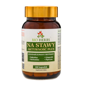 NA STAWY - TARCZYCA BAJKALSKA, KURKUMA, IMBIR 100 KAPS. BIO HERBS