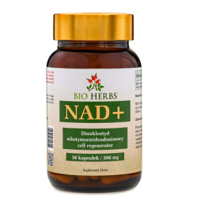 NAD+ DINUKLEOTYD NIKOTYNOAMIDOADENINOWY CELL REGENERATOR 300 MG 30 KAPSUŁEK