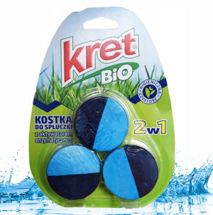Kret - bio wc kostka do spłuczki 3x50 g