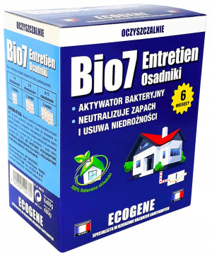 Bio 7 - entretien osadniki saszetki 480g bakterie do szamb i oczyszczalni