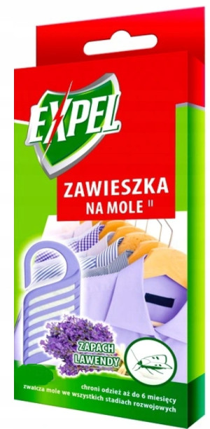 Expel - zawieszka na mole odzieżowe lawenda 1 szt.