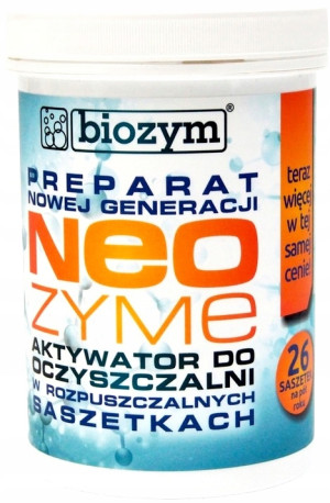 Biozym - neozyme saszetki 26 szt. biopreparat aktywator do oczyszczalni przydomowych