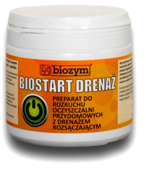Biozym - biostart drenaż bakterie rozruchowe do oczyszczalni drenażowych