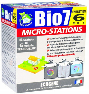 Bio 7 - entretien microstations 480g bakterie do oczyszczalni biologicznych z napowietrzaniemeksploatacja oczyszczalni z napowietrzaniem