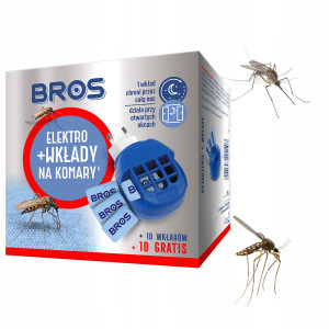 Bros - elektrofumigator + 10 wkładów na komary