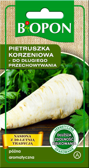 Biopon - nasiona pietruszka korzeniowa do długiego przechowywania 3g