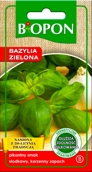 Biopon - nasiona bazylia zielona 0,5g