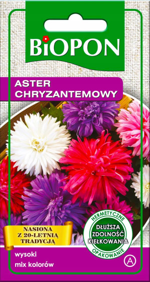 Biopon - nasiona aster chryzantemowy mix kolorów 1g